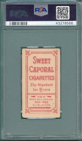 1909-1911 T206 Doyle, Bat, Sweet Caporal Cigarettes PSA 2.5