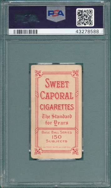 1909-1911 T206 Ganley Sweet Caporal Cigarettes PSA 3