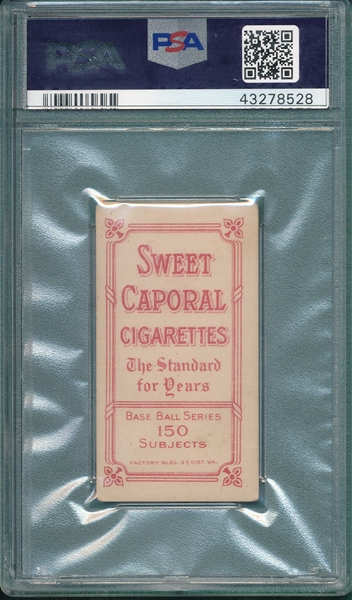 1909-1911 T206 Conroy, Fielding, Sweet Caporal Cigarettes PSA 3