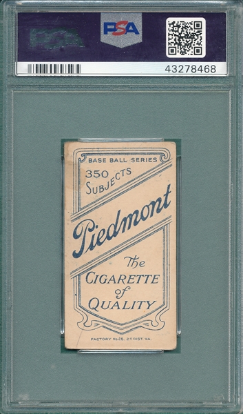 1909-1911 T206 Arndt Piedmont Cigarettes PSA 3 