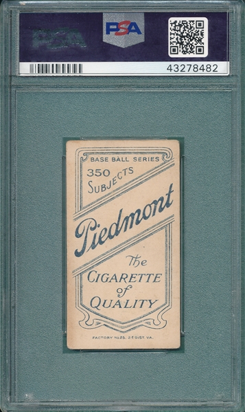 1909-1911 T206 Becker Piedmont Cigarettes PSA 3.5