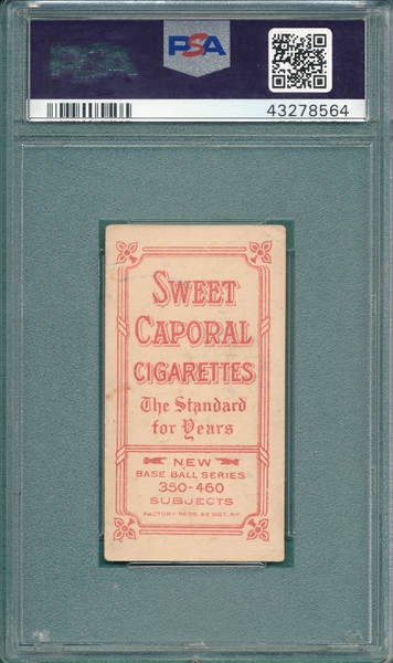 1909-1911 T206 Doyle, Portrait, Sweet Caporal Cigarettes PSA 3.5