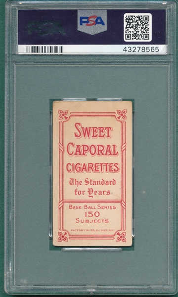 1909-1911 T206 Doyle, Throwing, Sweet Caporal Cigarettes PSA 3.5