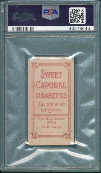 1909-1911 T206 Demmitt, NY, Sweet Caporal Cigarettes PSA 3.5
