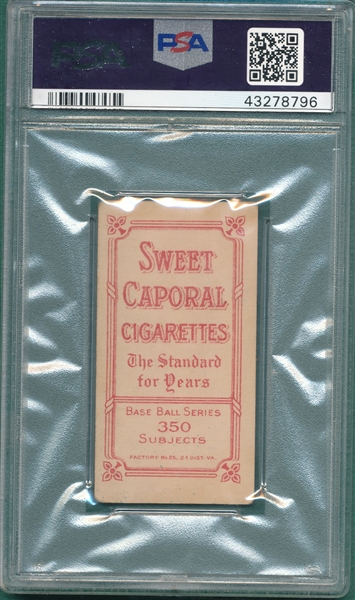 1909-1911 T206 Stanage Sweet Caporal Cigarettes PSA 3.5