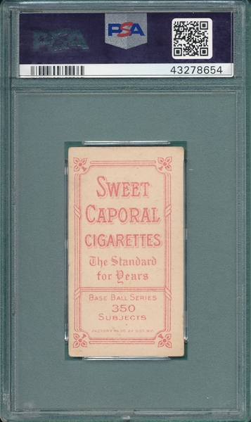 1909-1911 T206 Lattimore Sweet Caporal Cigarettes PSA 4