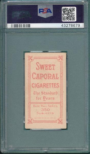 1909-1911 T206 McAleese Sweet Caporal Cigarettes PSA 4.5