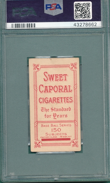 1909-1911 T206 Liebhardt Sweet Caporal Cigarettes PSA 4.5