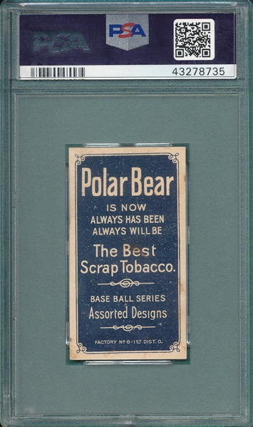 1909-1911 T206 Pfeister, Seated, Polar Bear PSA 5