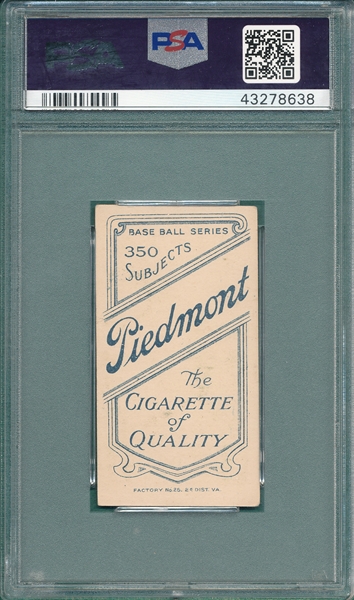 1909-1911 T206 Kisinger Piedmont Cigarettes PSA 6 