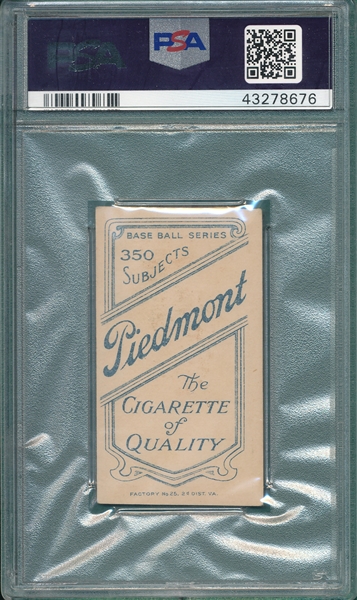 1909-1911 T206 Manning, Pitching, Piedmont Cigarettes PSA 6 (MC)