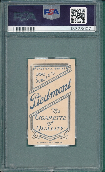 1909-1911 T206 Hall Piedmont Cigarettes PSA 5.5