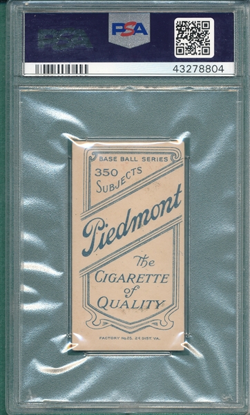 1909-1911 T206 Strang Piedmont Cigarettes PSA 5.5