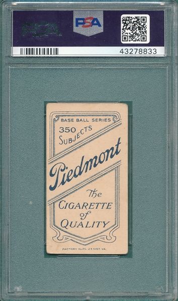 1909-1911 T206 Willett Piedmont Cigarettes PSA 3.5