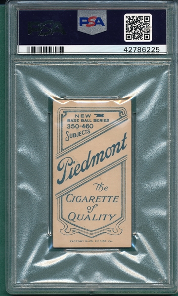 1909-1911 T206 Bergen, Catching, Piedmont Cigarettes PSA 5 (MC)