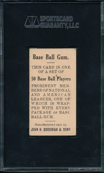 1909 E92 Larry McLean Dockman & Sons Gum SGC 60