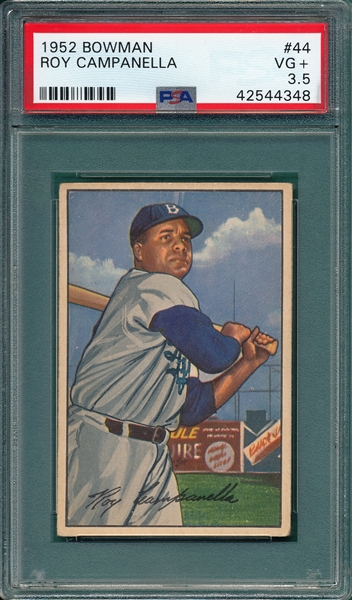 1952 Bowman #44 Roy Campanella PSA 3.5