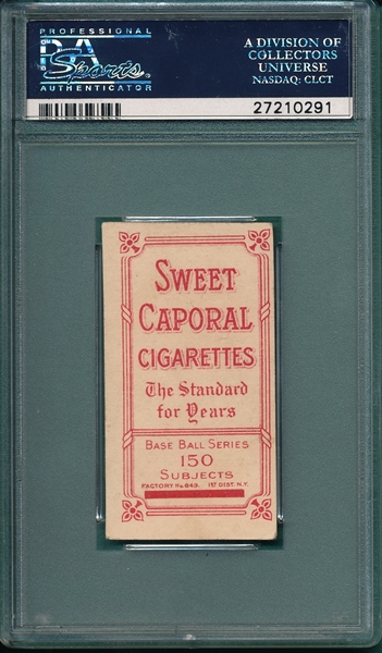 1909-1911 T206 Delehanty, Jim, Sweet Caporal Cigarettes Cigarettes PSA 4