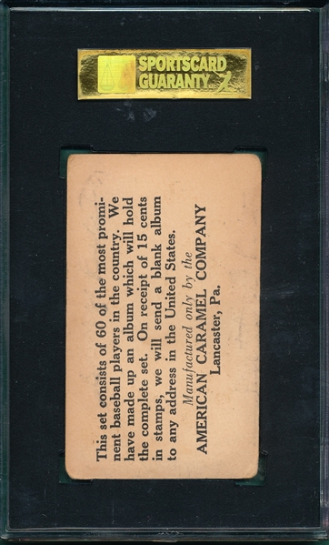 1927 E126 #53 Larry Woodall American Caramel Co. SGC 30