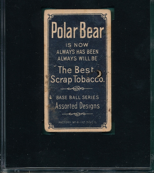 1909-1911 T206 Willis, Bat, Polar Bear, SGC 10