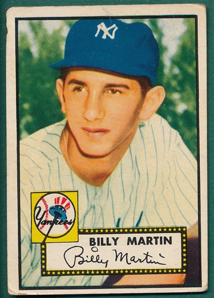 1952 Topps #175 Billy Martin *Rookie*