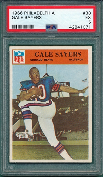 1966 Philadelphia #38 Gale Sayers PSA 5 *Rookie*