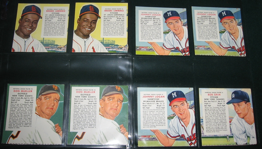 1955 Red Man Lot of (50) W/ Snider & Mays