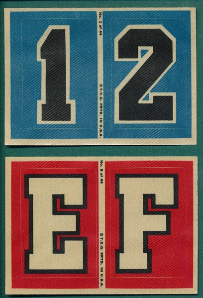 1968 Topps Football Test Team Patches Lot of (18) 
