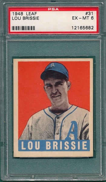 1948 Leaf #31 Lou Brissie PSA 6
