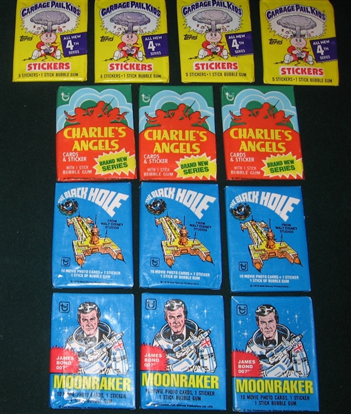 1980s Non Sports Lot of (13) Unopened Packs