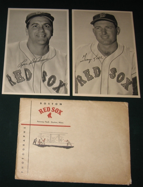 1953 Red Sox Photo Pack Lot of (25) W/ Envelope
