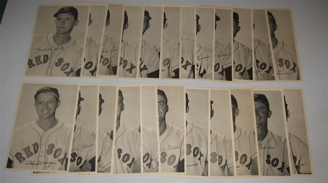1953 Red Sox Photo Pack Lot of (25) W/ Envelope