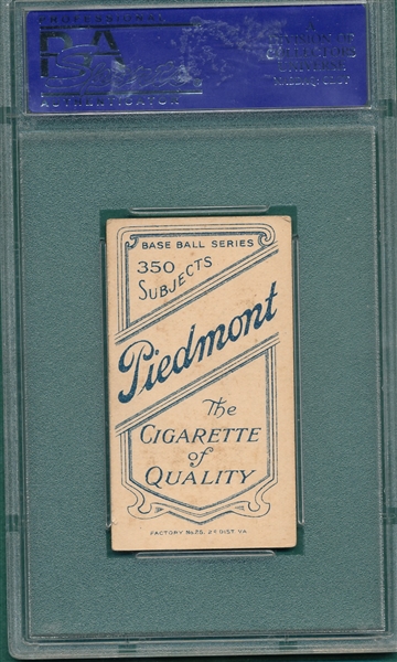 1909-1911 T206 Walter Johnson, Pitching, Piedmont Cigarettes PSA 4