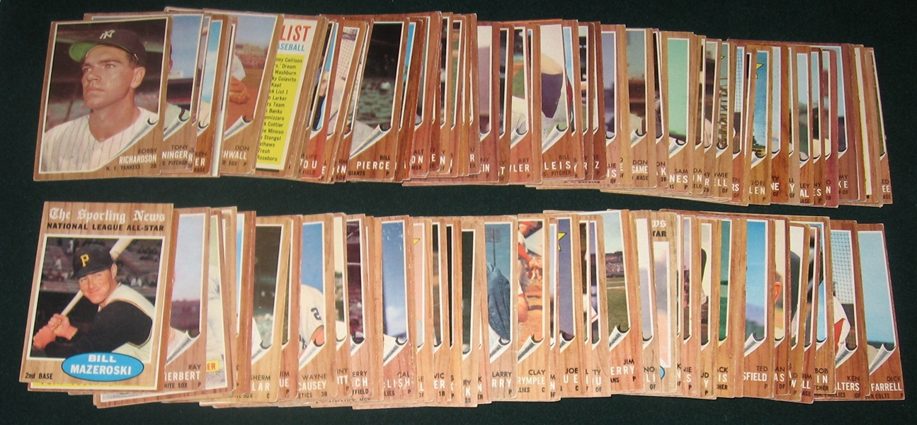 1962 Topps Lot of (128) W/ High Numbers