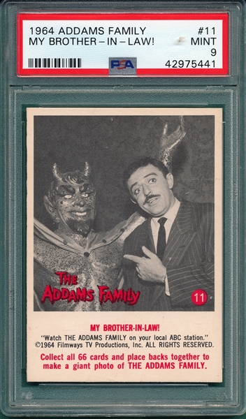 1964 Addams Family #11 My Brother-In-Law! PSA 9 *MINT*