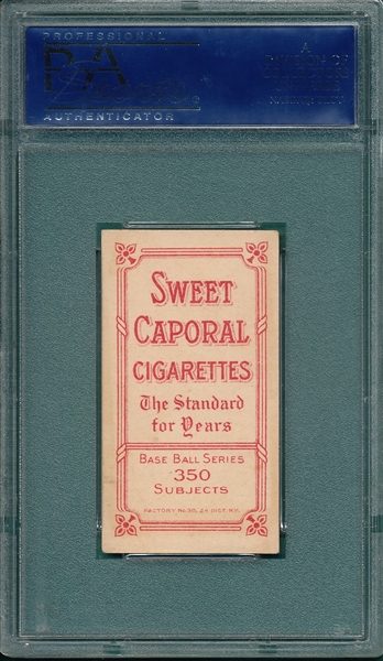 1909-1911 T206 Purtell Sweet Caporal Cigarettes PSA 6