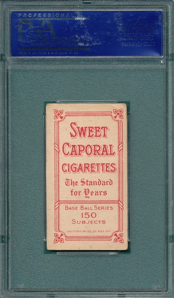 1909-1911 T206 Lajoie, Throwing, Sweet Caporal Cigarettes PSA 4
