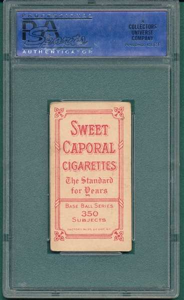1909-1911 T206 Willis, Throwing, Sweet Caporal Cigarettes PSA 4