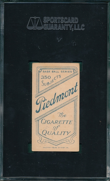 1909-1911 T206 Collins, Jimmy, Piedmont Cigarettes SGC 60