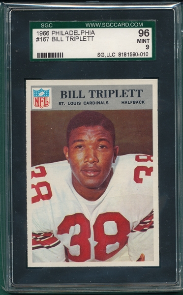 1966 Philadelphia #167 Bill Triplett SGC 96 *MINT*