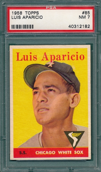 1958 Topps #85 Luis Aparicio PSA 7