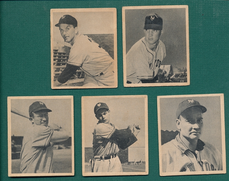 1948 Bowman Lot of (5) Giants W/ #16 Lohrke *SP*