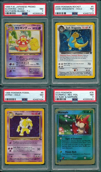 1998-2003 Pokemon Lot of (7) PSA
