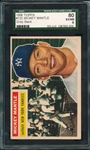 1956 Topps #135 Mickey Mantle SGC 80 *Gray Back*