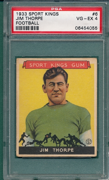1933 Sports Kings #6 Jim Thorpe PSA 4