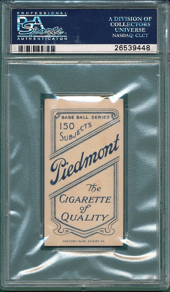 1909-1911 T206 Bresnahan, Portrait, Piedmont Cigarettes, PSA 7 (MC) *Double Name*