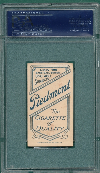 1909-1911 T206 McGraw, Glove At Hip, Piedmont Cigarettes PSA 4.5