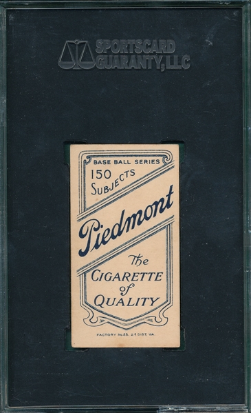 1909-1911 T206 Flick Piedmont Cigarettes SGC 70