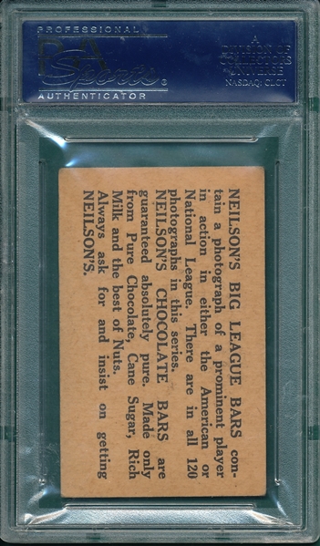 1922 V61-2 Dave Bancroft Neilson Chocolate PSA 4.5