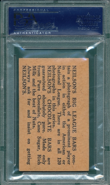 1922 V61-2 Harry Hooper Neilson Chocolate PSA 5